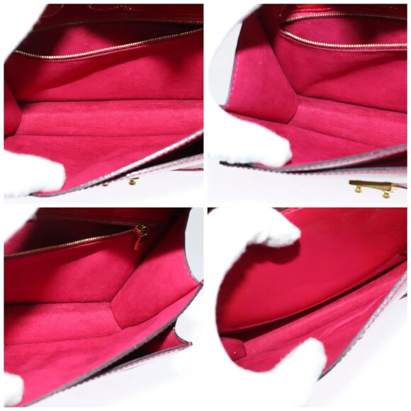 LOUIS VUITTON Vernis Monceau BB Hand Bag 2way Rose Andian M91579 LV Auth 121056 - Picture 16 of 16